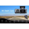 Camera Auto DVR ONICOM, 4K Ultra HD, Vedere nocturnă, G-Sensor, GPS, Camera marșarier, 170° unghi, Inregistrare în buclă